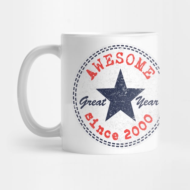 Awesome Since 2000 19th Birthday Gifts 19 Year Old Boy Girl by AKSA shop